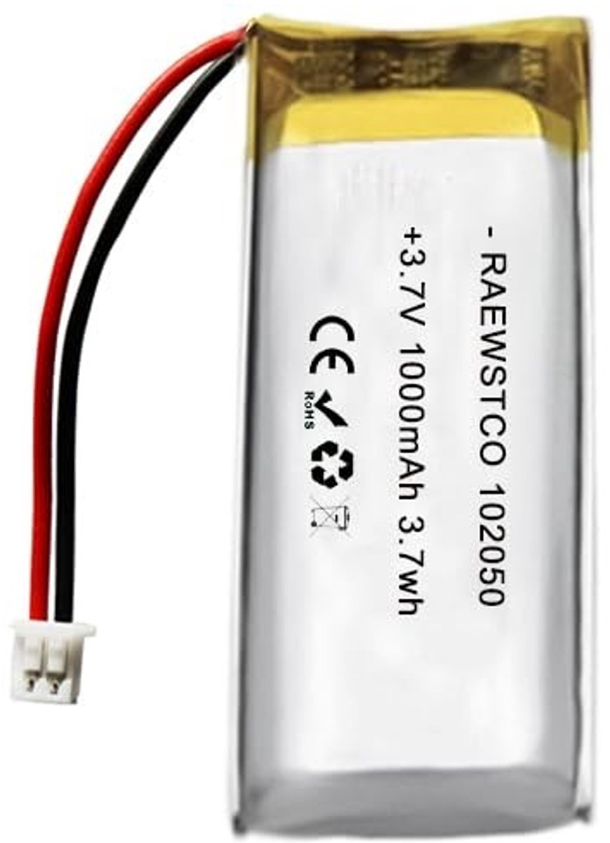 SolidKeus - 3,7V 1000mAh Polymeer Lithiumbatterij voor Karaoke-apparaten