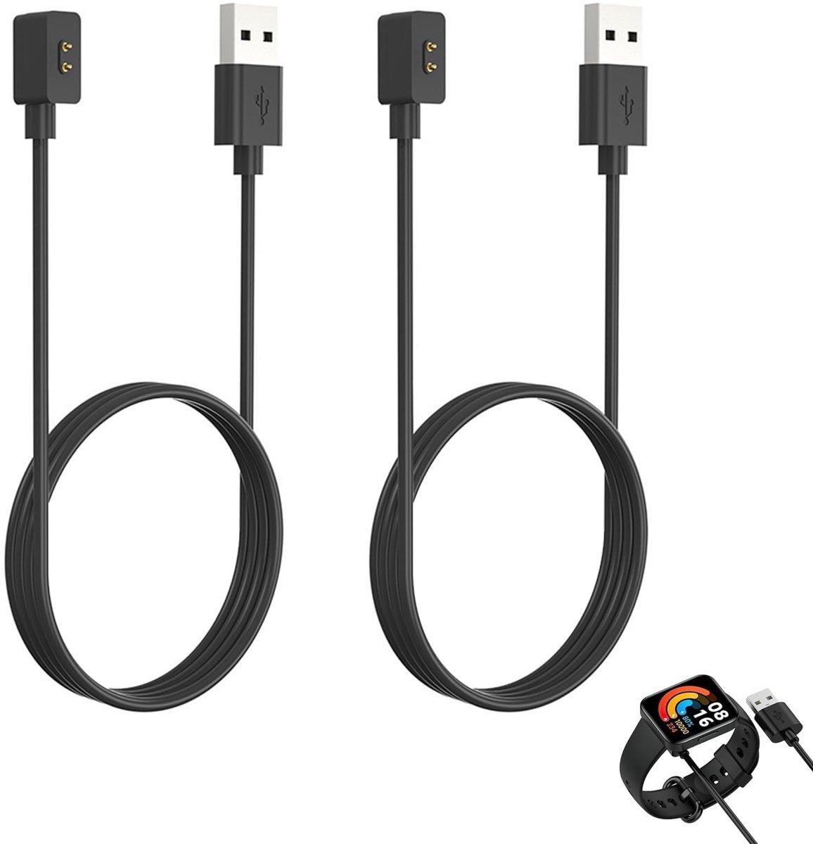 SolidKeus - Set van 2 Snelladers voor SmartBand en Smartwatches