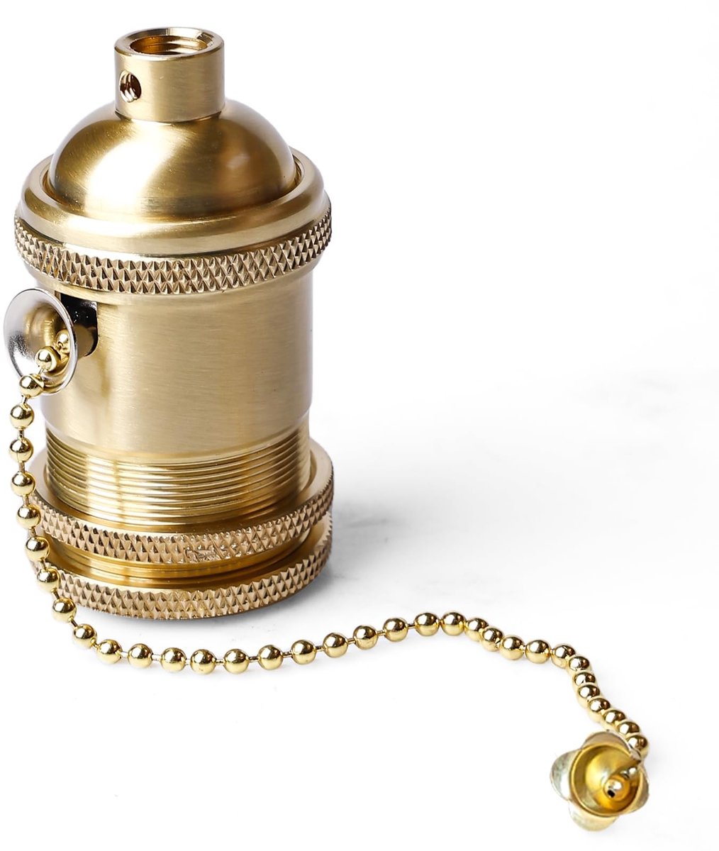 SolidKeus - E27 Vintage Lamp Houder met Trekschakelaar voor DIY Verlichting