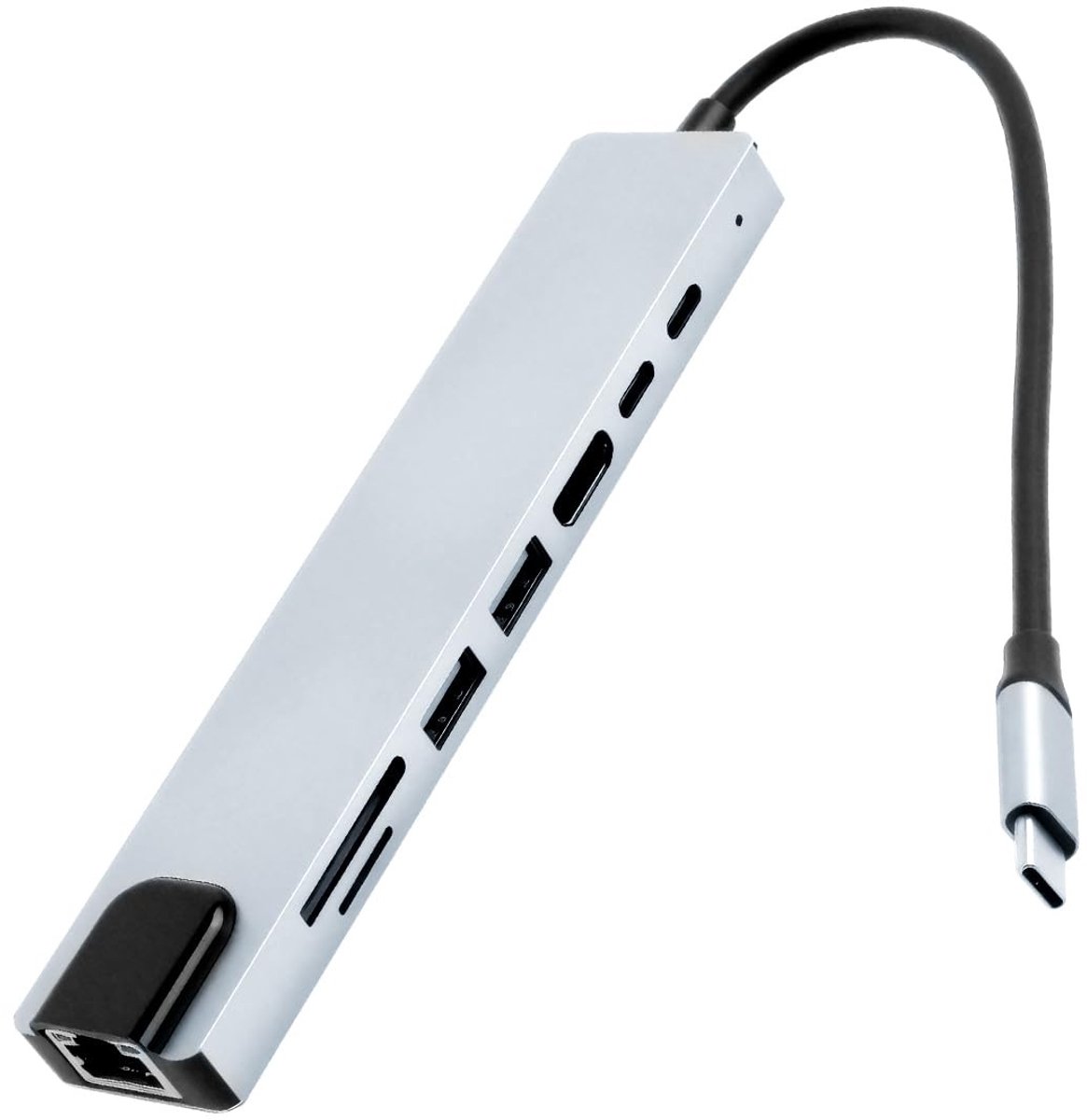 SolidKeus - 8-in-1 USB C Hub met HDMI en Ethernet