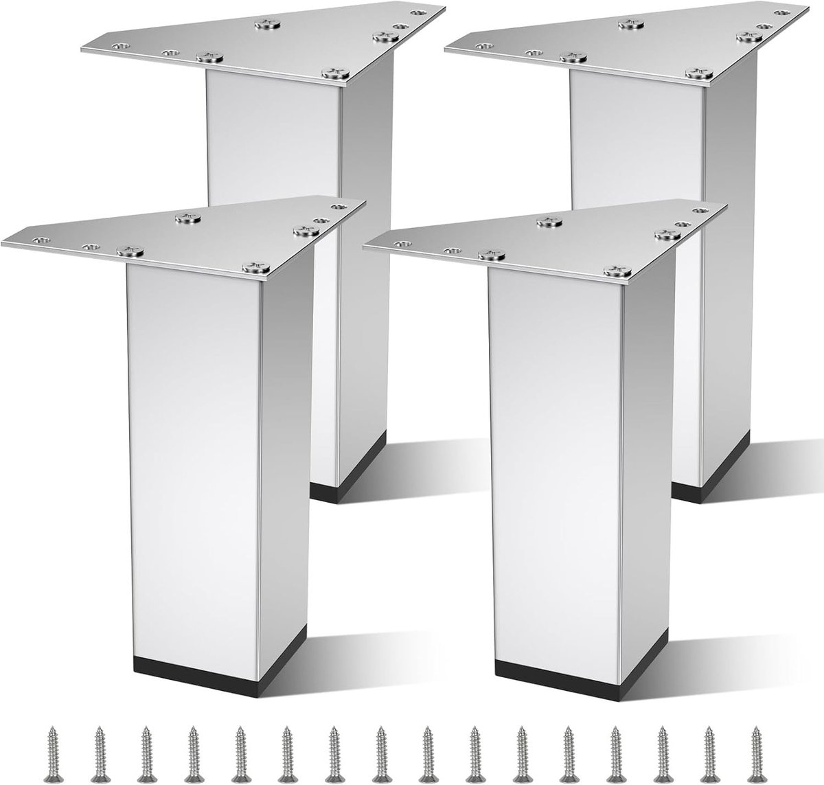 SolidKeus - Set van 4 Meubelpoten van Aluminium
