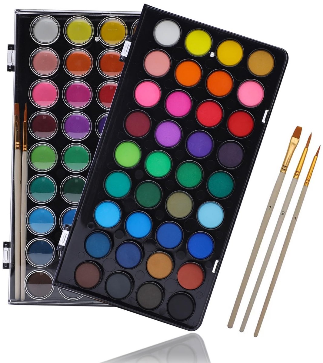 SolidKeus - Waterverf Set met 36 Kleuren voor Kinderen en Beginners