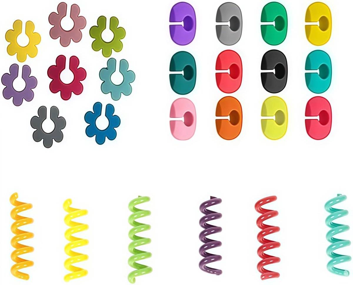 SolidKeus - Set van 26 Kleurige Siliconen Wijnglasmarkers voor Feesten