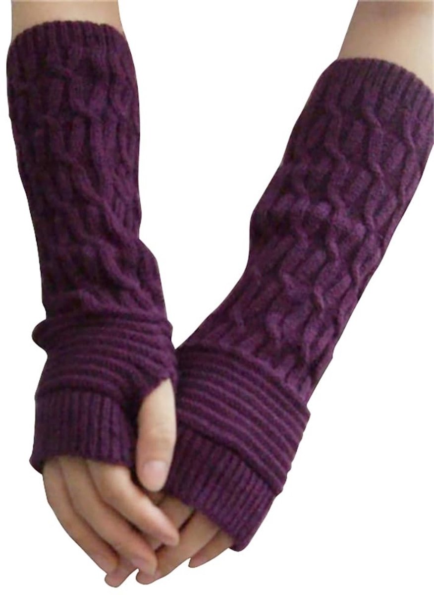 SolidKeus - Vrouwen Winter Fingerless Handschoenen met Lange Mouwen