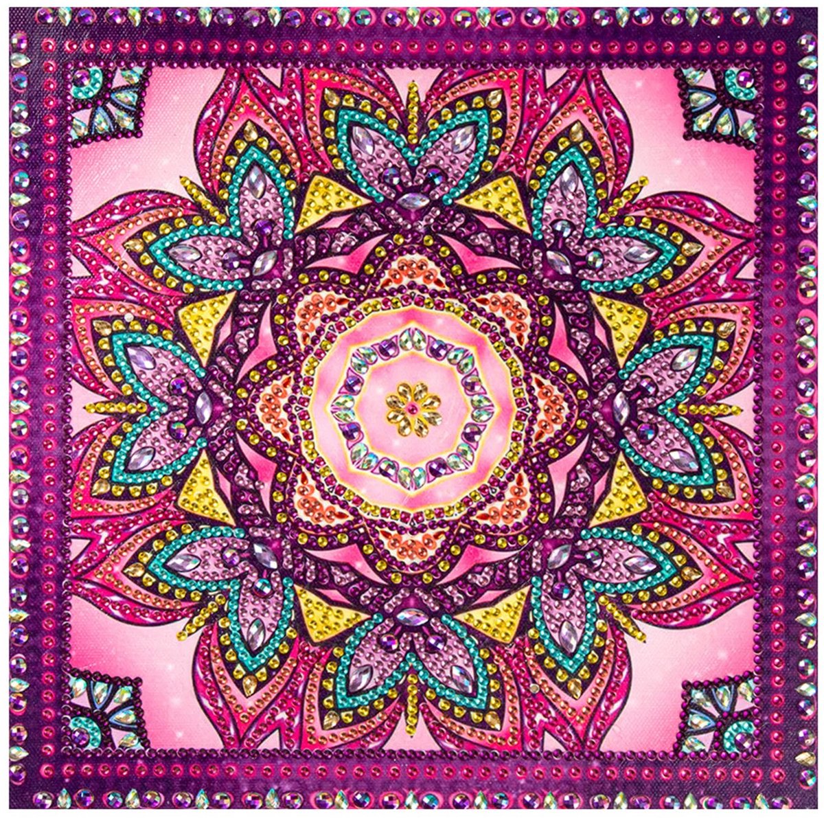SolidKeus - 5D Diamant Schilderij Kit met Mandala Ontwerp