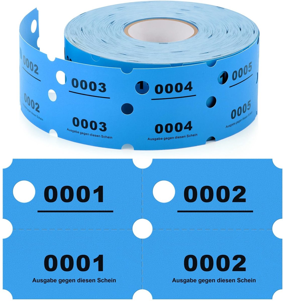 SolidKeus - Dubbel Nummerblok voor Organisatie en Ticketing