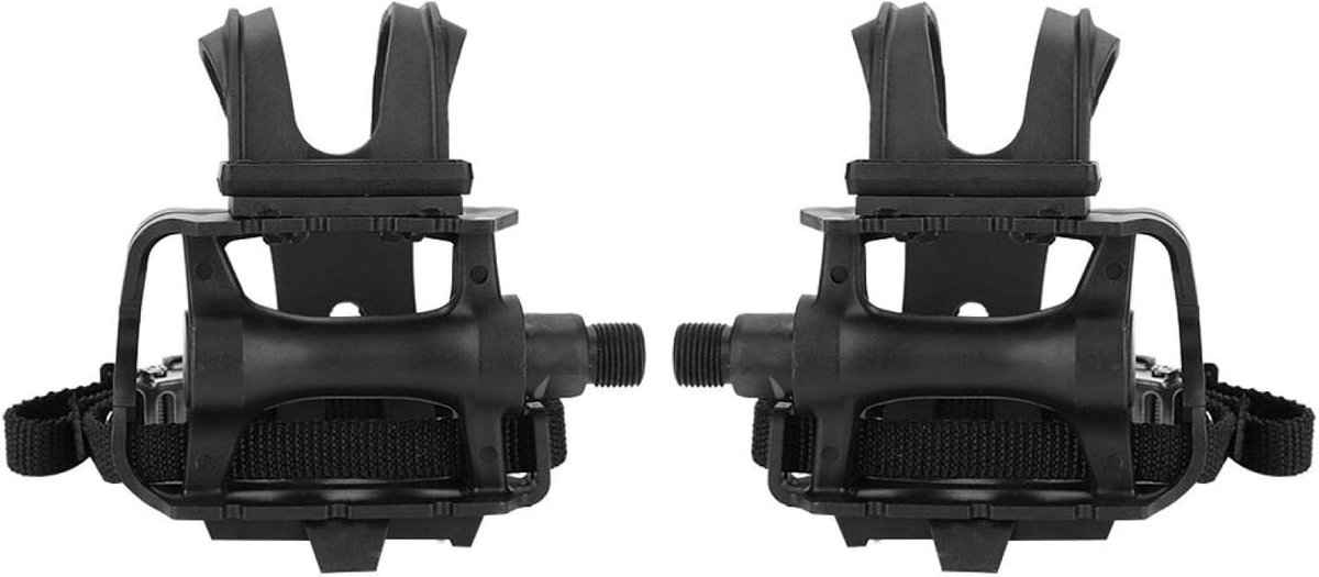 Duurzame Fietspedalen met Teenklemmen voor Racefietsen en Mountainbikes - Ideale Accessoires voor Verbeterde Grip en Stabiliteit