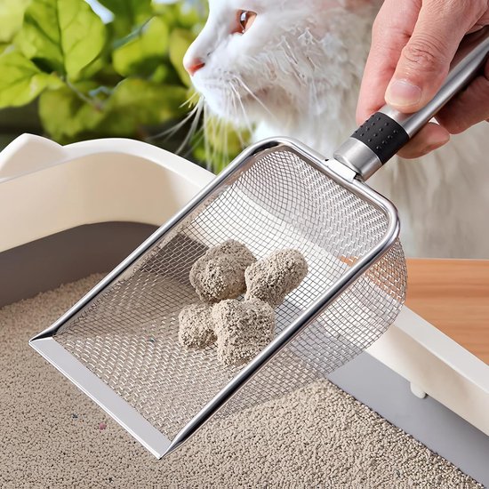 5-delige set - Tuinzeef met handvat - Verschillende maaswijdtes - Zeef voor grond/zand & grindscheider - 28,5 x 10 x 5 cm - Voor het zeven van grond, zand en grind; ideaal voor het opkweken van zaailingen en plantwerkzaamheden - Zilverkleurig — afbeelding 2