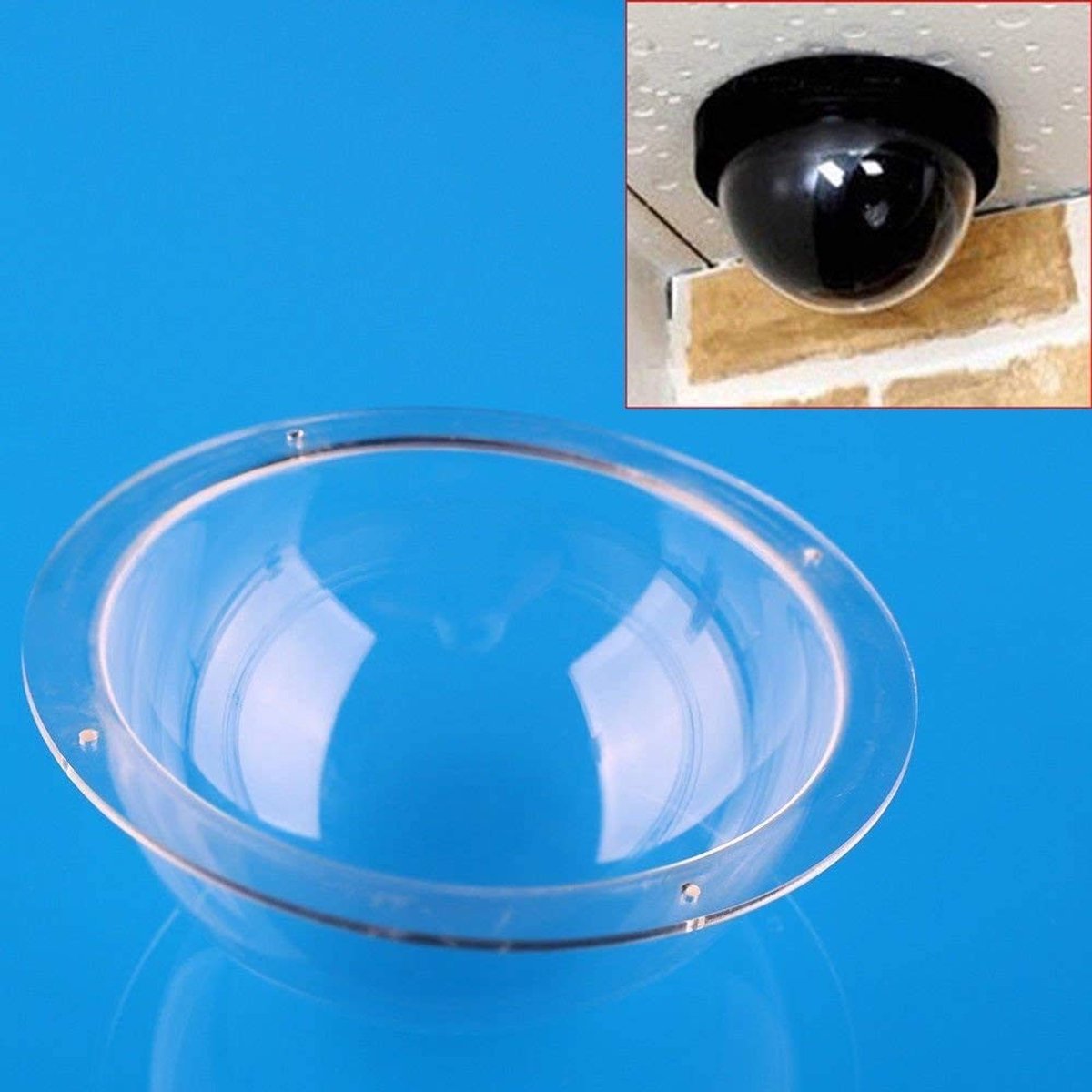 SolidKeus - Transparante Acryl Dome voor CCTV Camera's met 4 Gaten