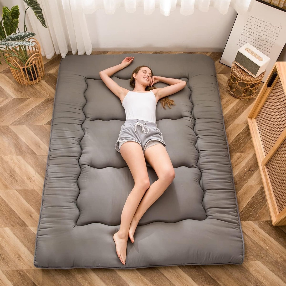SolidKeus - Japanse Vloermatras met Memory Foam en Microfiber
