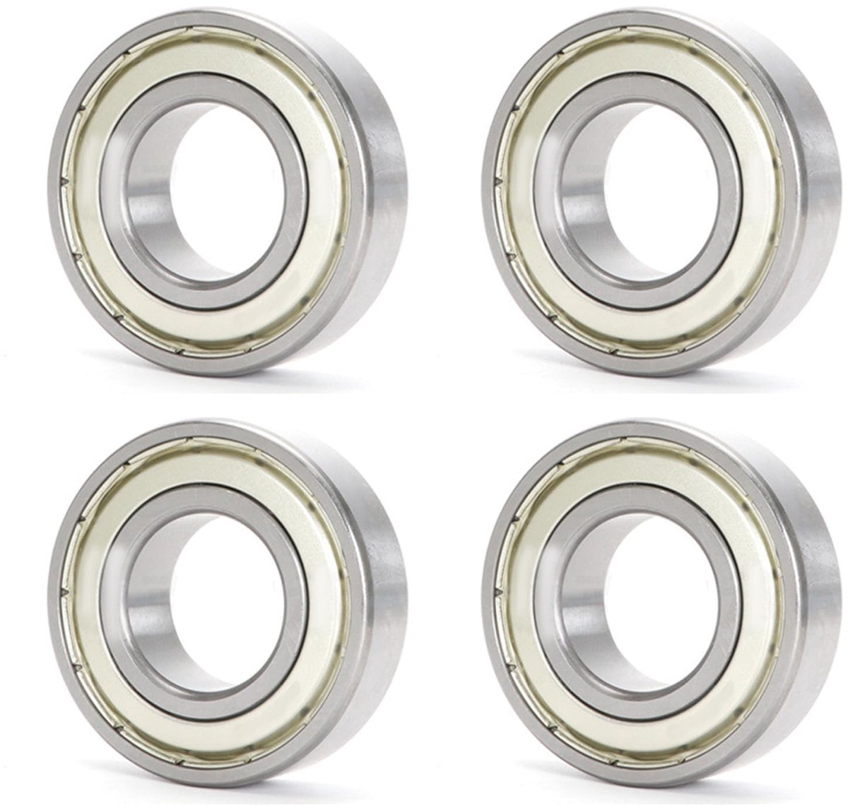 SolidKeus - 4 Stuks 607ZZ Kogellagers met Dubbele Beveiliging