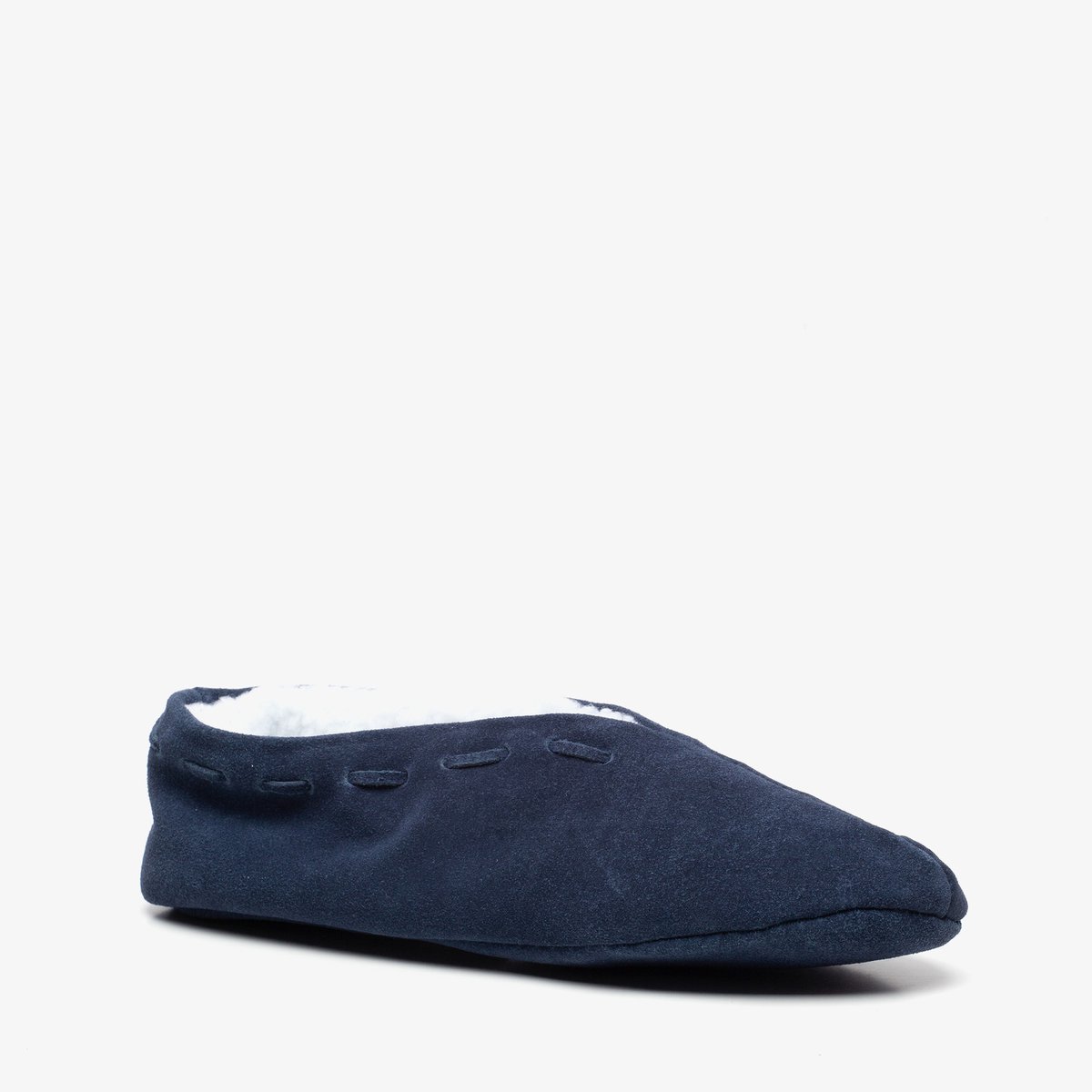 Thu!s leren heren Spaanse sloffen blauw - Maat 43 - Pantoffels
