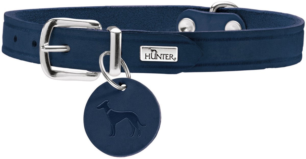 Hunter Hondenhalsband Aalborg Blauw Maat 52: 38-47 cm