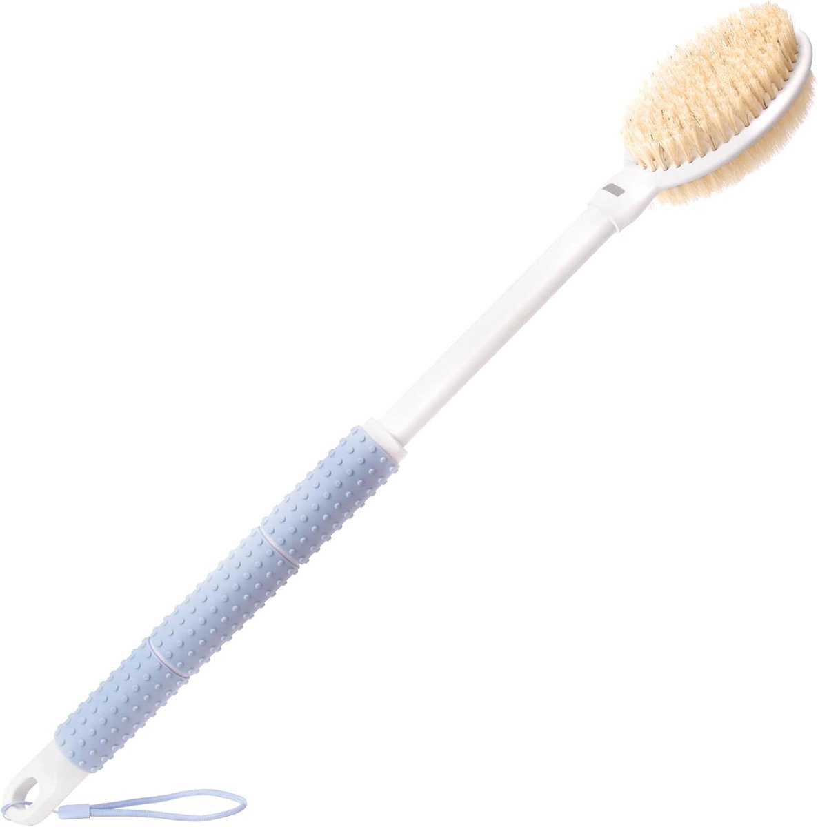 Douche, Lichaamsborstel met Uitschuifbare Steel van 43-60 cm, Doucheborstel met Stijve en Zachte Haren, Exfoliërende Doucheborstel voor Vrouwen, Mannen en Ouderen