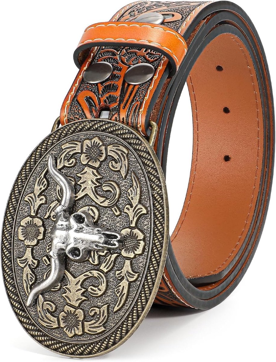 Westerse Lederen Gesp Riem Voor Mannen Vrouwen Cowboy Cowgirl Mens Lederen Riem Voor Jeans Kerst Mannen Riem Geschenken