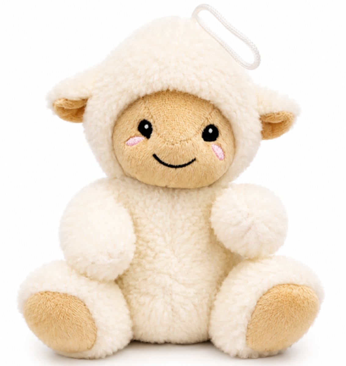 Schaap Zittend Pluche Knuffel 20 cm - Speelgoed Knuffels voor Kinderen Jongens Meisjes - Sheep Plush Toy