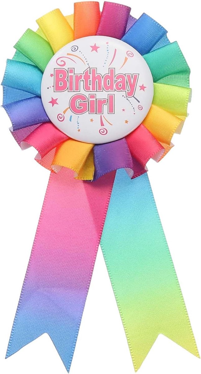 Verjaardagslint, Prijslint Pin Stof Verjaardagsmeisje Pin voor Feest Volwassenen Vrouwen Feestdecoraties Viering Accessoire Cadeau, 15, Polyester