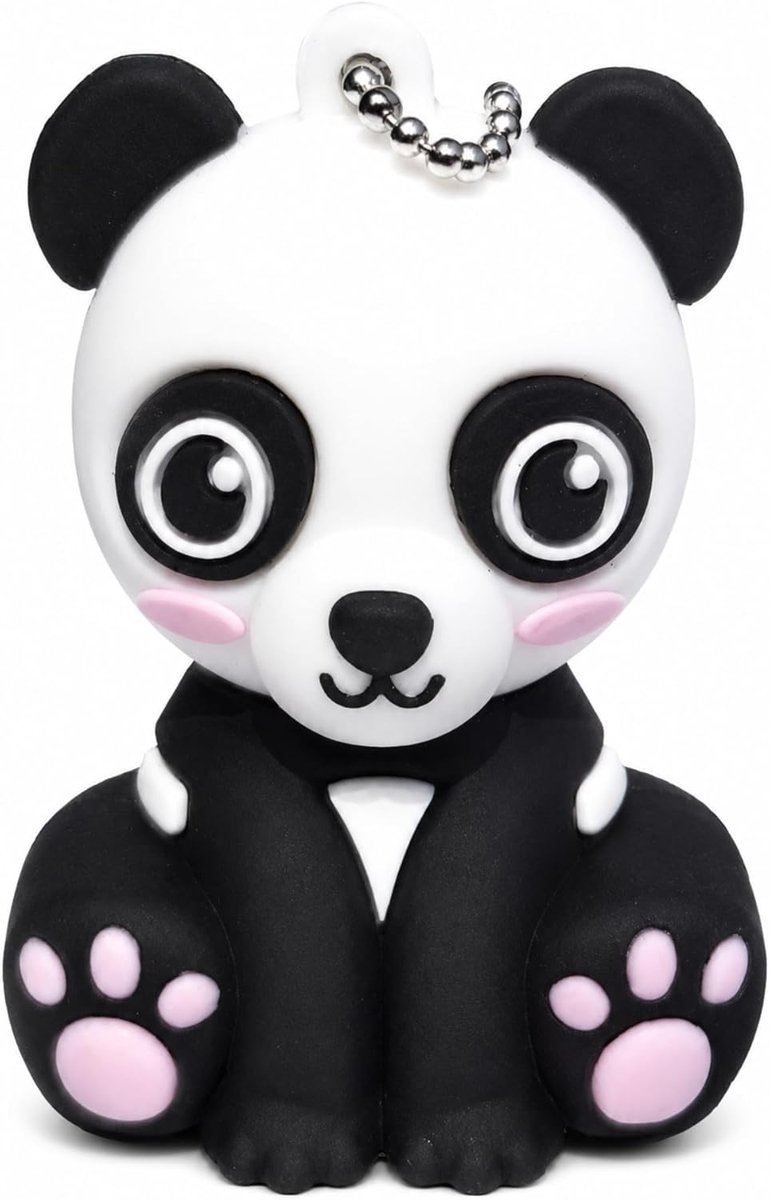 - USB-stick Schattige Panda Beer - 16 GB - Gadgets - Cadeau Verjaardag - Zwart Wit Roze