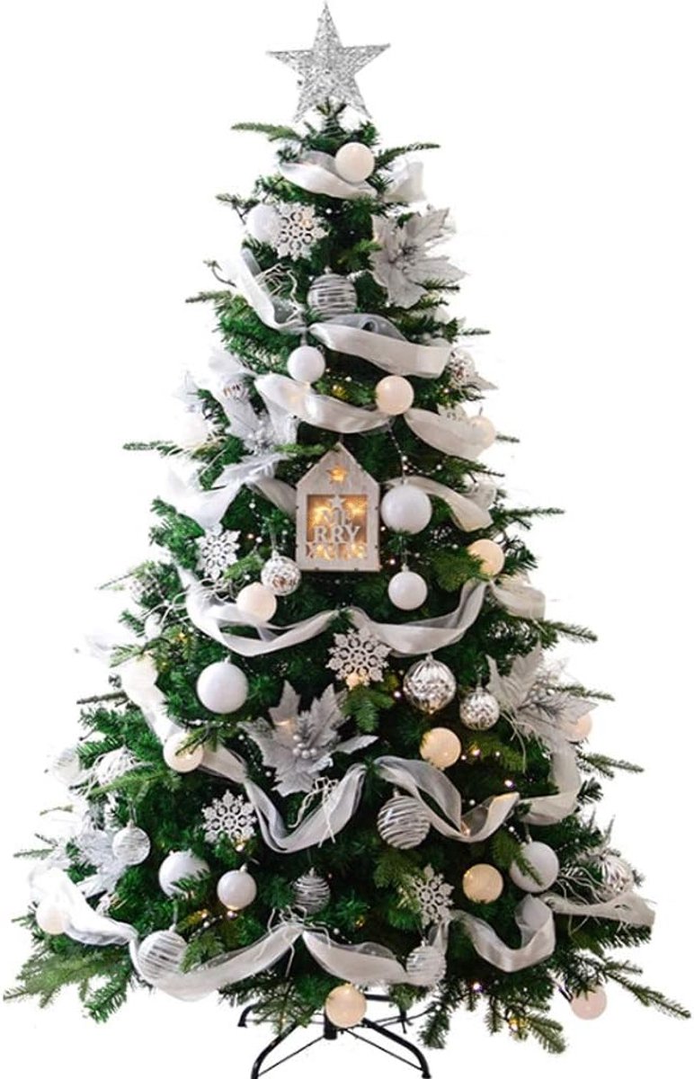 Bomen Decoration Hand Monteer Kerstboom Decor Crafts Kerstman Tree Nieuwjaar Xmas Party Gift (Grootte : 180cm)