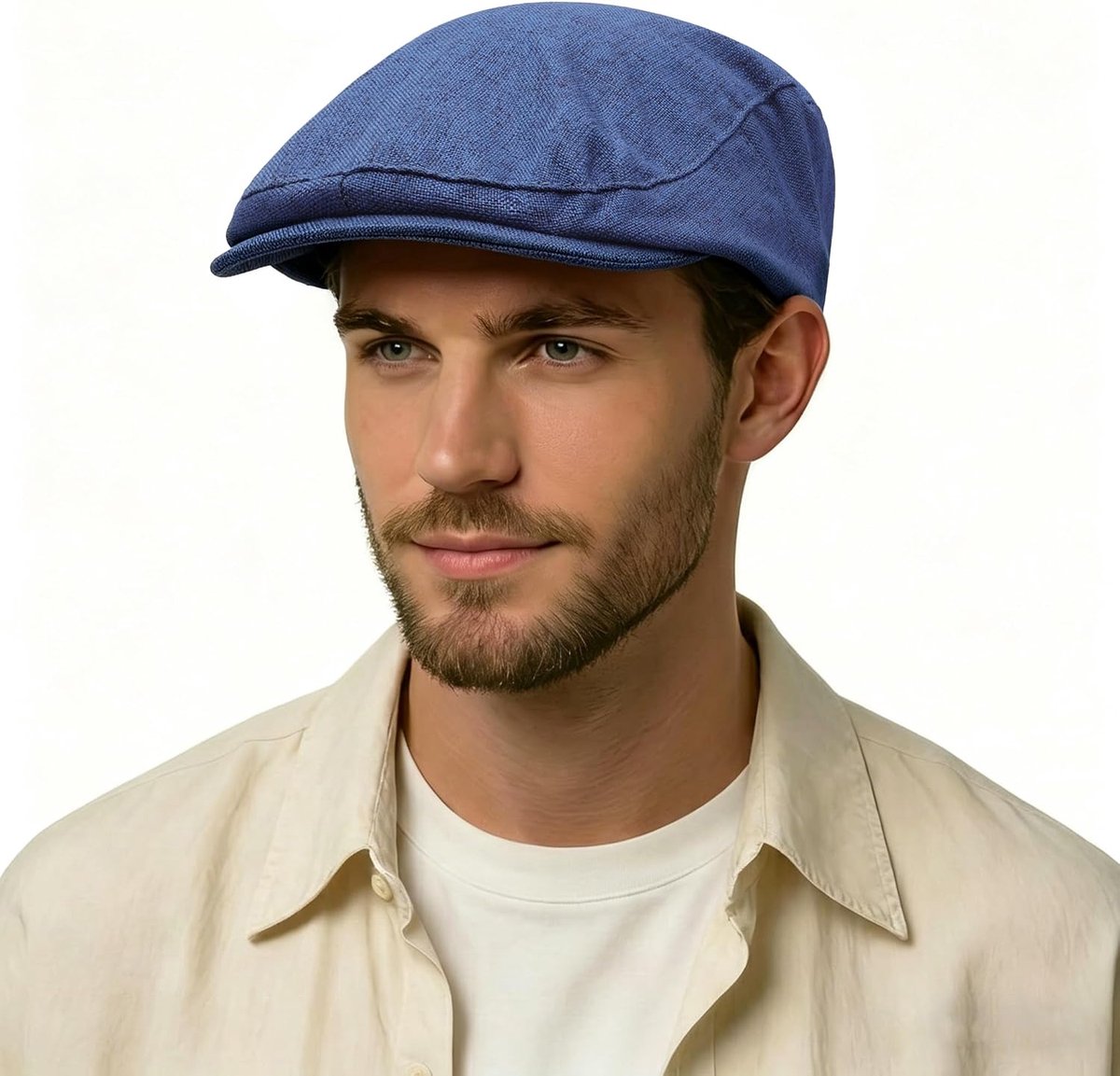 Heren zomer Ivy pet met klep ballonmuts katoen flatcap schuifpet