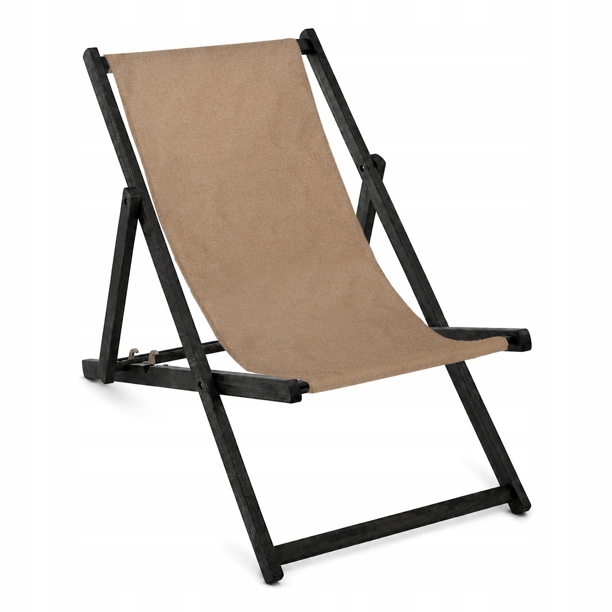 Luxe Houten Loungestoel met Fullprint - Opvouwbaar & Verstelbaar