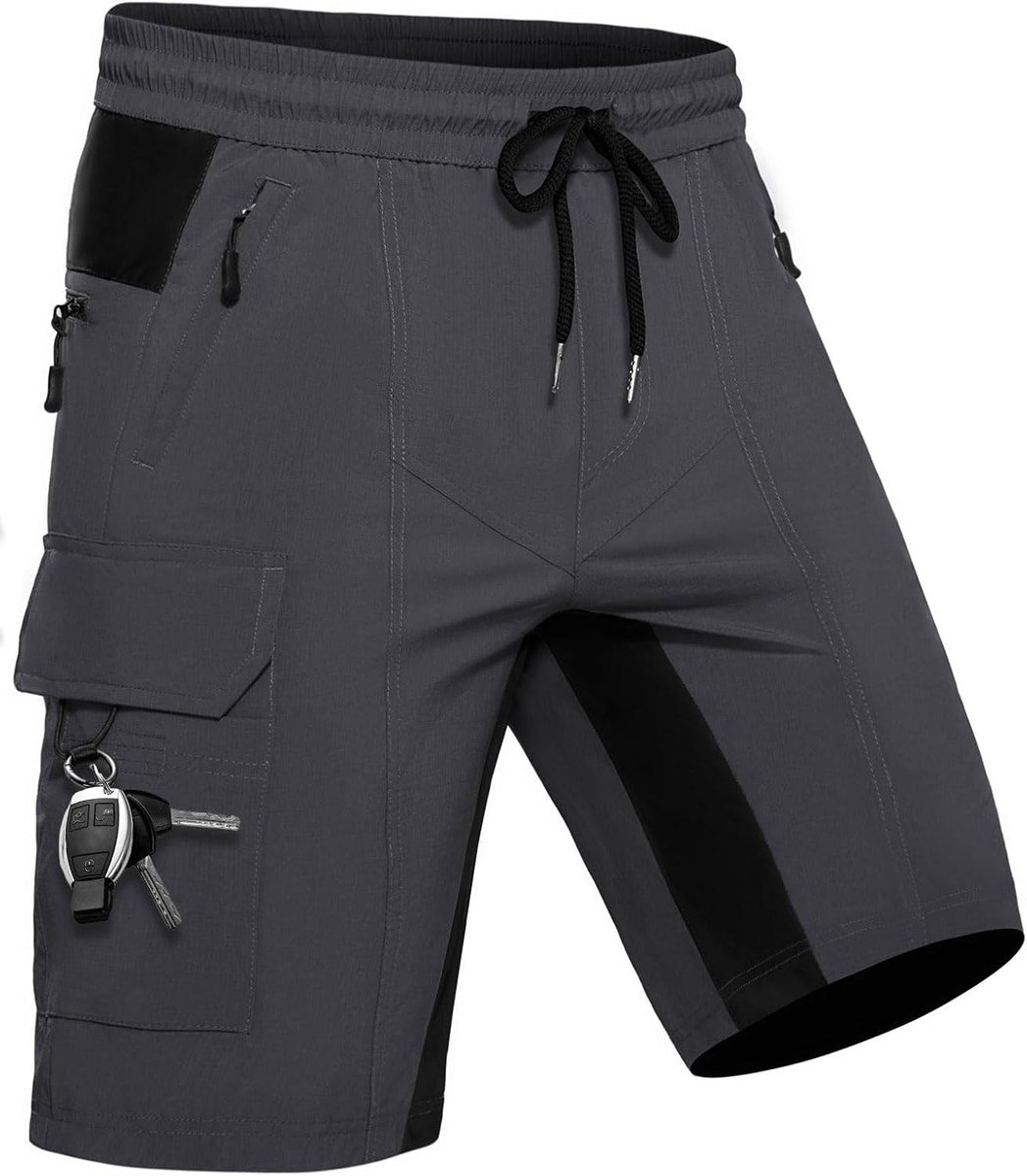 Shorts zomer met 5 zakken stretch lichte cargo sportbroek werkbroek mannen korte wandelbroek bermuda joggingbroek chino MTB cargobroek gym linnen