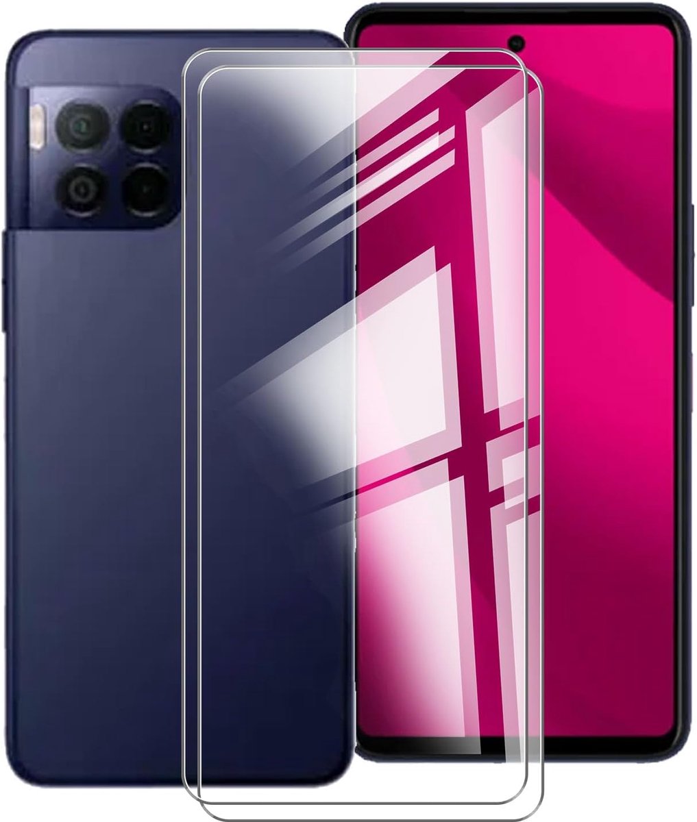 2 stuks displaybeschermfolie van gehard glas voor T-Mobile T Phone 2 Pro (6,78 inch), hardheid 9H, anti-vingerafdruk, luchtbelvrij, ultrahelder, krasbestendig, beschermfolie.