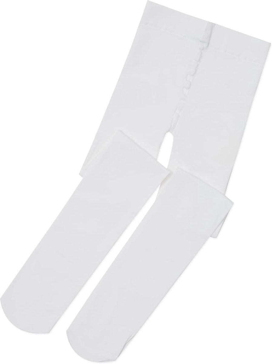 Maillots voor meisjes, velours, wit, 146/152 cm
