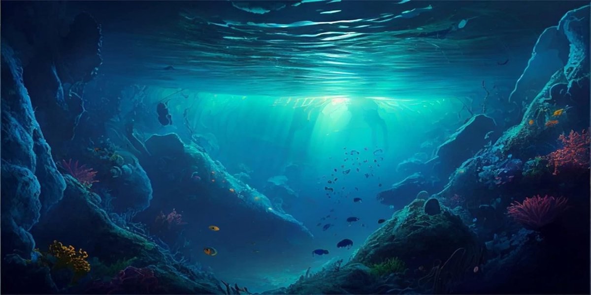 61x30cm Tropische Vis Tank Poster Achtergrond Rivier Bed & Meer Aquatische Plant Onderwater Aquarium Achtergrond
