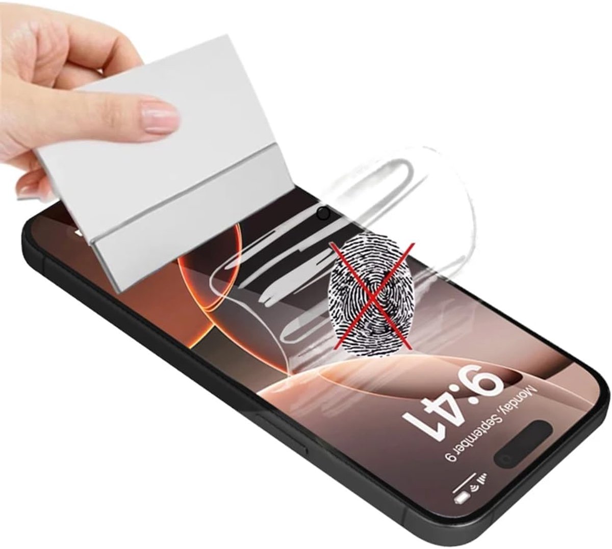 2pcs Film hydrogel mate voor iPhone 17 Pro 6.3" | Anti Vingerafdruk Flexibele Anti-Glare Screen Protector Explosiebestendige Niet-Gehard Glas Film HD Clear
