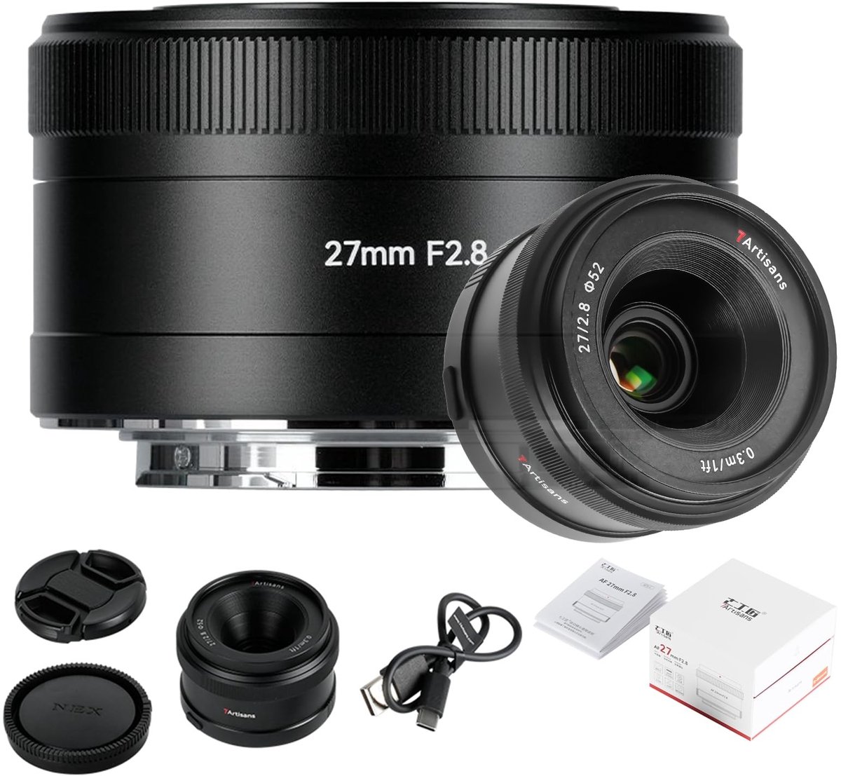 SolidKeus - 27mm F2.8 Autofocus Lens voor Sony E Mount