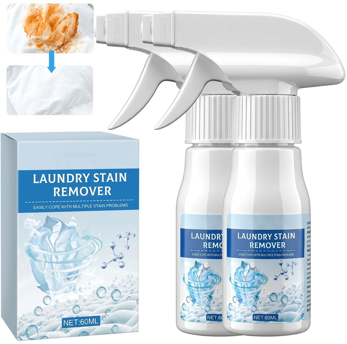SolidKeus - Emulsifier Vlekkenverwijderaar Spray 2 x 60 ml