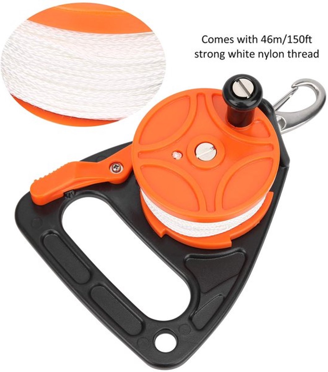 Allecto - Duikreel 150ft Met Handvat voor Prestaties