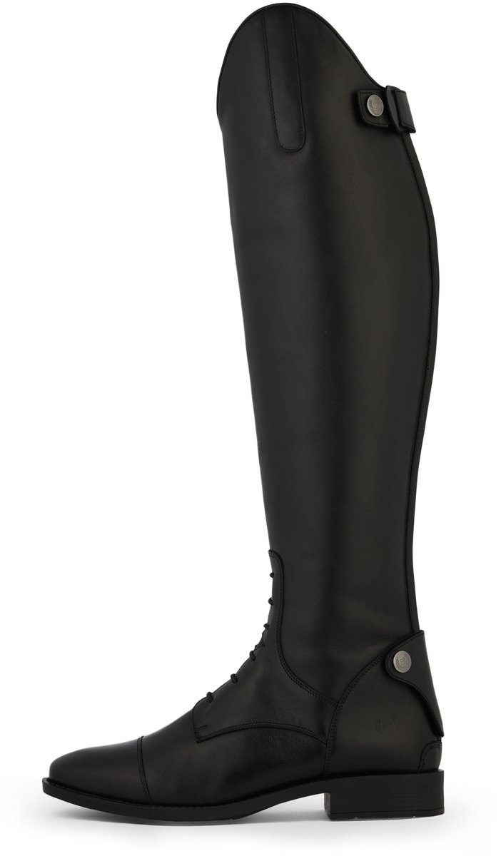 Bronco Rijlaarzen Hanoverien Black 40 W - Lederen rijlaarzen met memory foam inlegzool