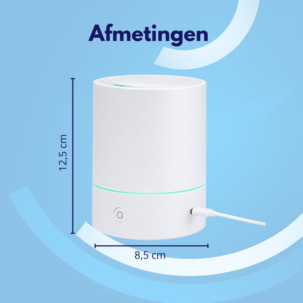 Knaak Aroma Diffuser - Ultrasoon - Luchtbevochtiger - 7 LED Kleuren - Stil - Voor Essentiële Oliën thumbnail 3
