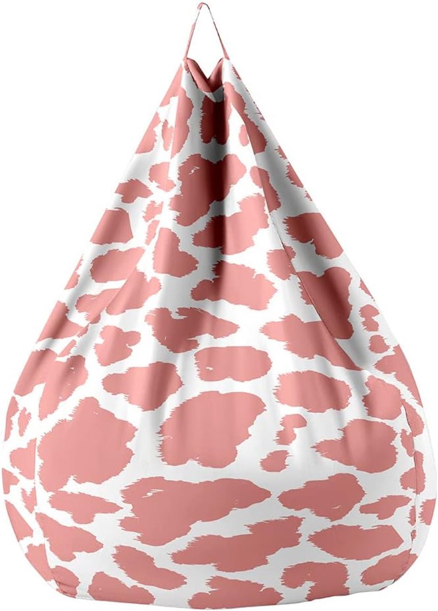 Zitzakhoes - Luie stoelhoes - Opbergen en relaxen - Met handvat en rits - 80x90cm - Roze