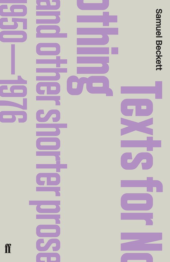 Texts For Nothing & Shorte Prose 1950-76 - cover