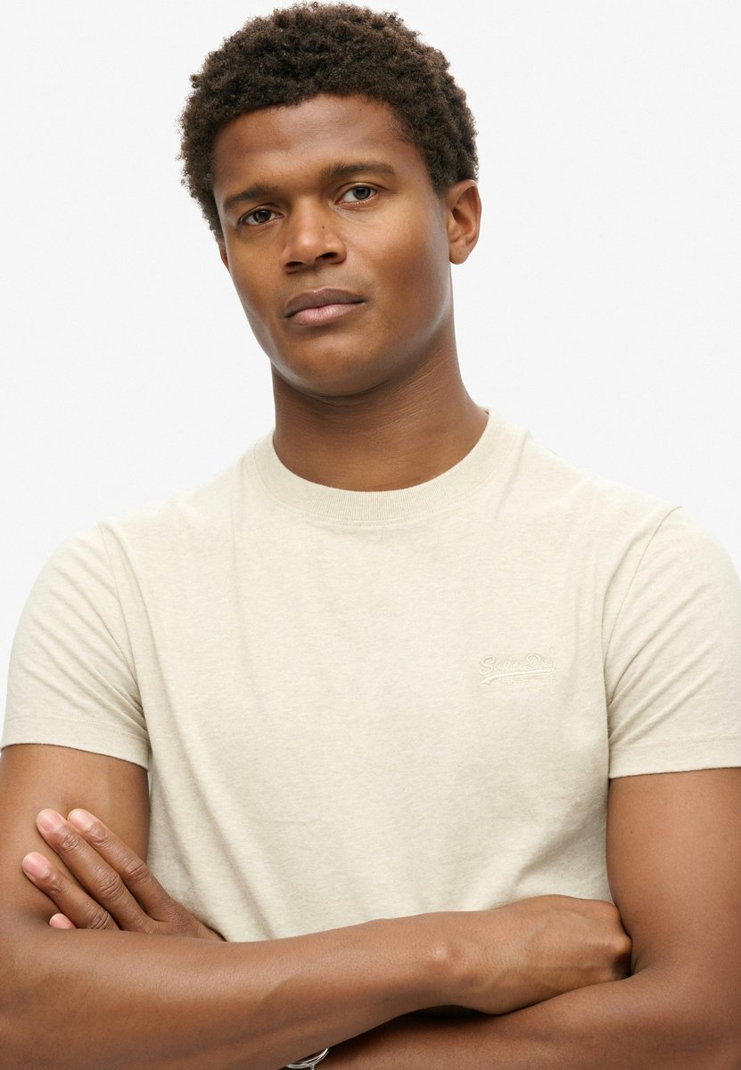 Superdry Vintage Logo Shirt Heren Creme