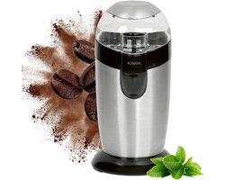 Elektrische Koffiemolen - Bonenmaler - Verse Koffie Maken - Krachtige Motor - 40 Gram Capaciteit - Zwart Roestvrij Staal