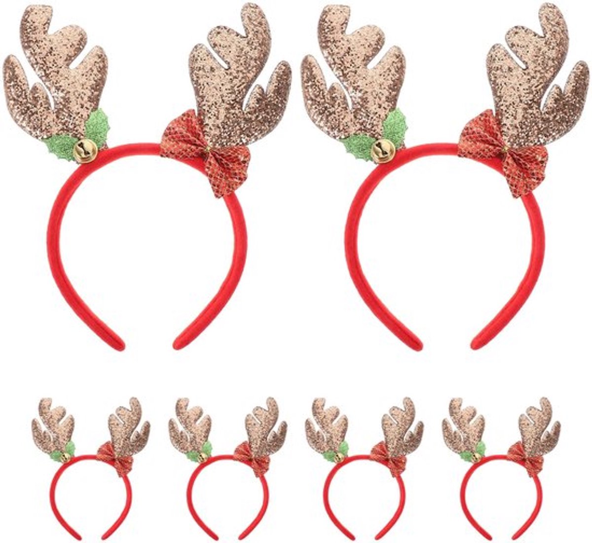 SVGCommerce - Kerstfeest Hoofddeksel - 6 Stuks - Voor Feestjes - Koffie