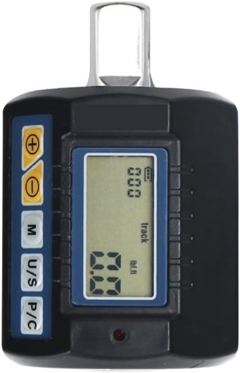 Digitale Koppelmeter - Ratelsleutel Adapter - Precisie Aanhaalwerk - Vier Koppeleenheden - 1/2 Inch - Grijs