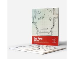 D&D Grid Paper Battle Maps - Teken Je Eigen Dungeons & Encounters - Dragon's Lair (A3) - Voor D&D, Pathfinder & Daggerheart