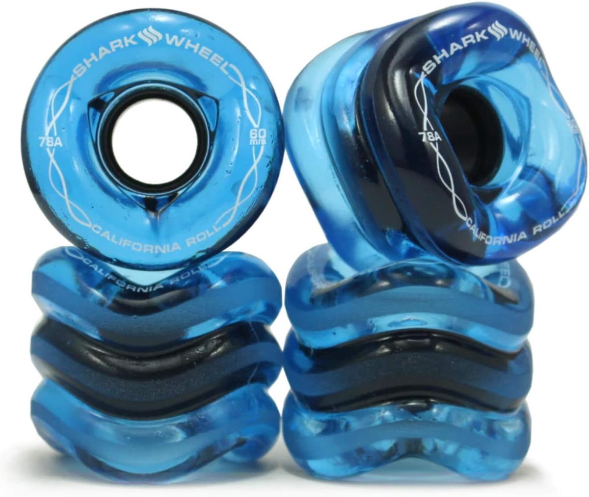 Skateboard Wielen Cruising Wielen Soepel Rijden Uniek Wielontwerp 60mm 78a Saffier