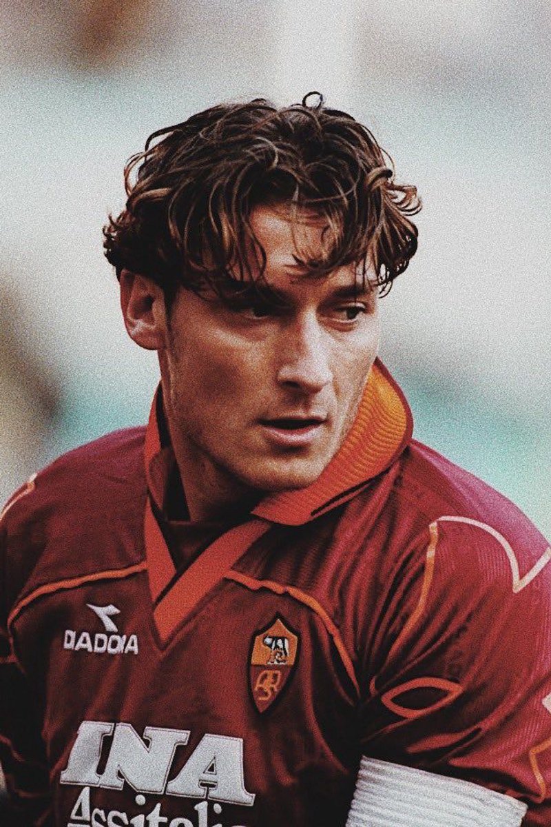 Francesco Totti Poster - Voetbal - AS Roma - Vintage - Sport - Atleet - Legende - posters - formaat 30x40cm - Wanddecoratie - XS3726