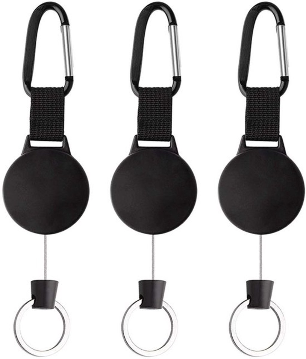 Solidchoice - Dailygoody - Intrekbare sleutelhanger - Badgehouder - Duurzaam