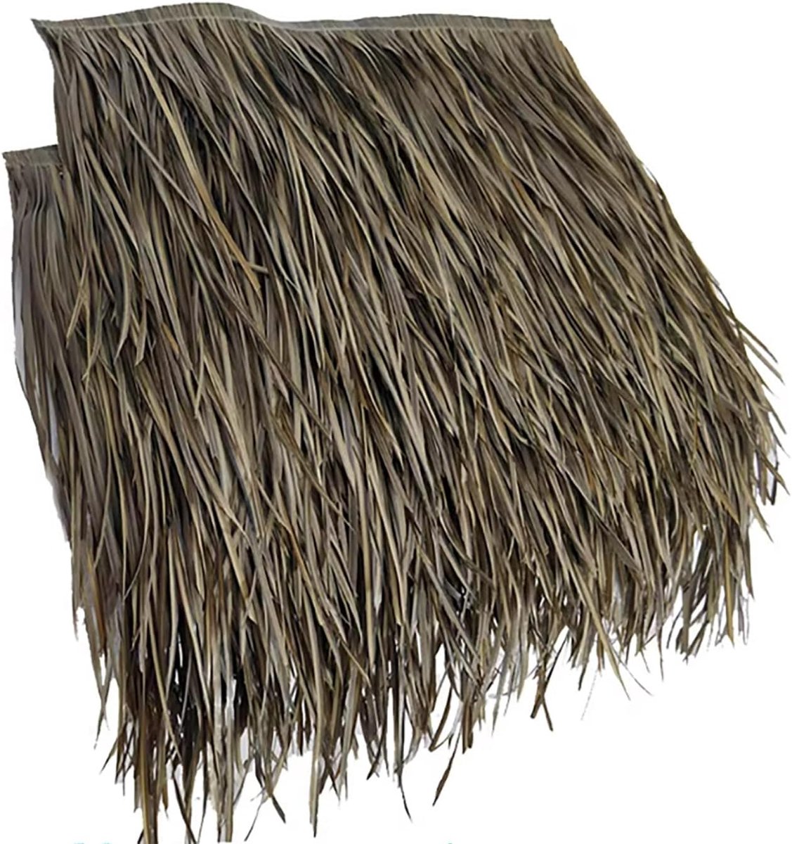 Kunstpalm riet - Decoratief stro - Terras decoreren - Weerbestendig materiaal - 47x50 cm per stuk - Natuurlijk