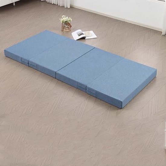 Opvouwbare Vloermatras - Gastbed Reisbed - Logeren en Spelen - Afneembare Hoes - Verkrijgbaar in 3 diktes - Diverse kleuren — afbeelding 2