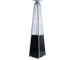 Fornorth Terrasverwarmer Pyramid 13kW Gasvermogen, zwart
