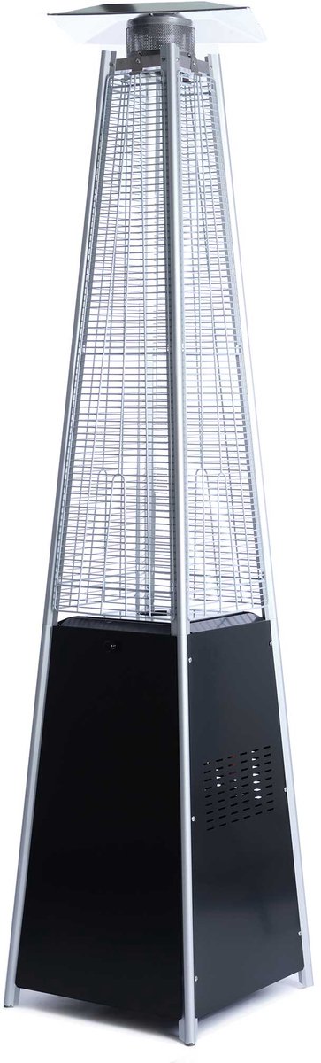 Fornorth Terrasverwarmer Pyramid 13kW Gasvermogen, zwart
