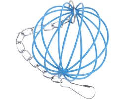 Hooihouder - Voederautomaat - Netjes voeren - Tandverzorging - 14x10x7 cm - Blauw